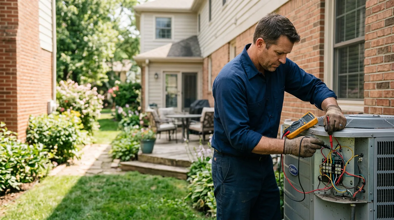 HVAC technician working near Houghton Lake, MI